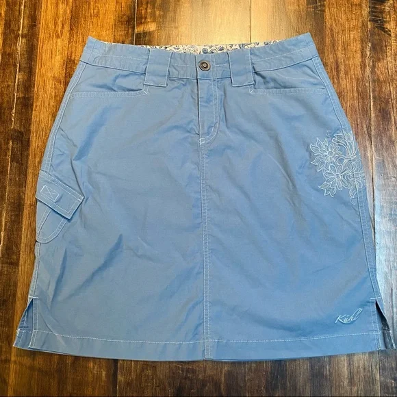 Kühl • Blue Skirt with Floral Embroidery - Picture 2 of 10